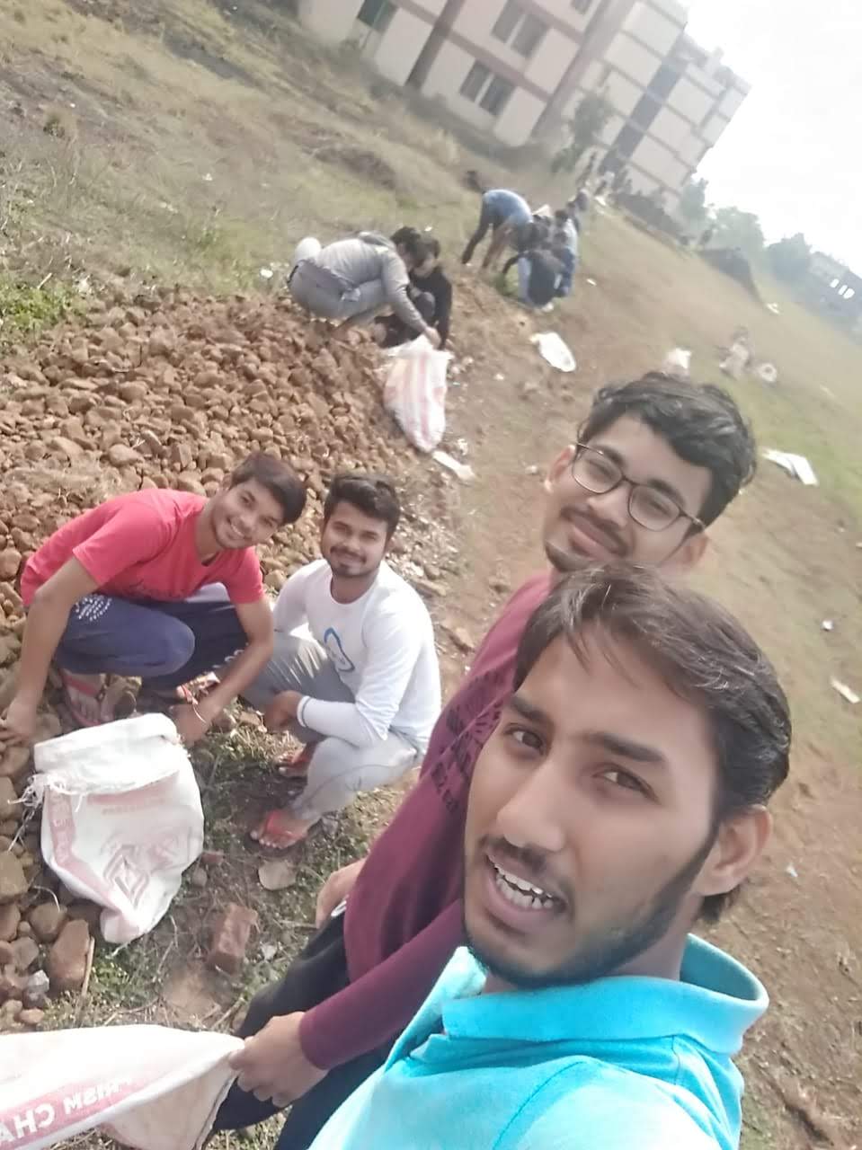 Collecting stones
